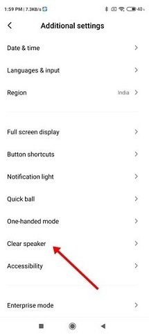 رازهای مخفی گوشی شیائومی نوت ۹ پرو - ترفند تمیز کردن اسپیکرهای گوشی شیائومی Note 9 Pro