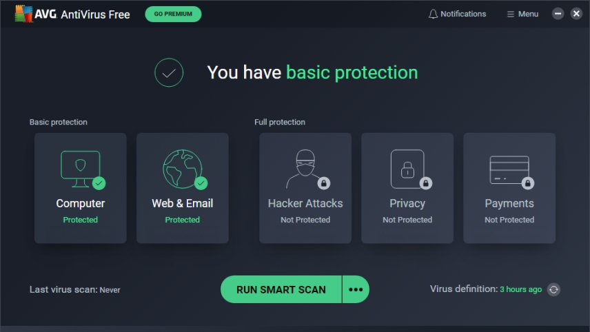 ویروس کش قوی رایگان ویندوز - آنتی ویروس AVG