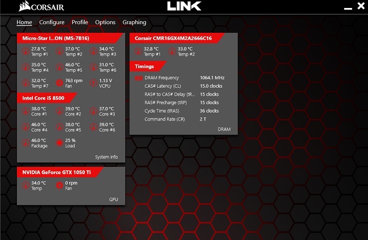 نرم افزار کنترل سرعت فن کامپیوتر - Corsair Link 4