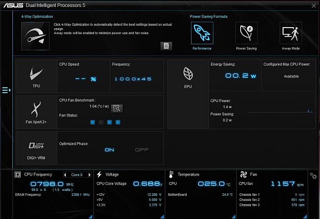 برنامه تست فن CPU - برنامه ASUS AI Suite 3