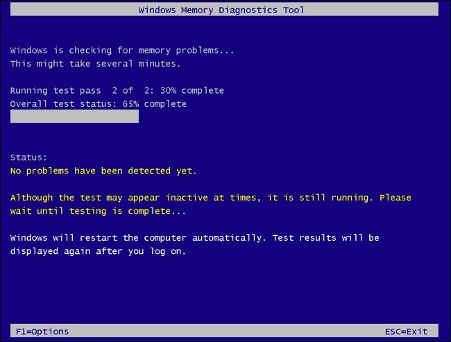 تست سلامت RAM کامپیوتر - تست رم کامپیوتر در BIOS
