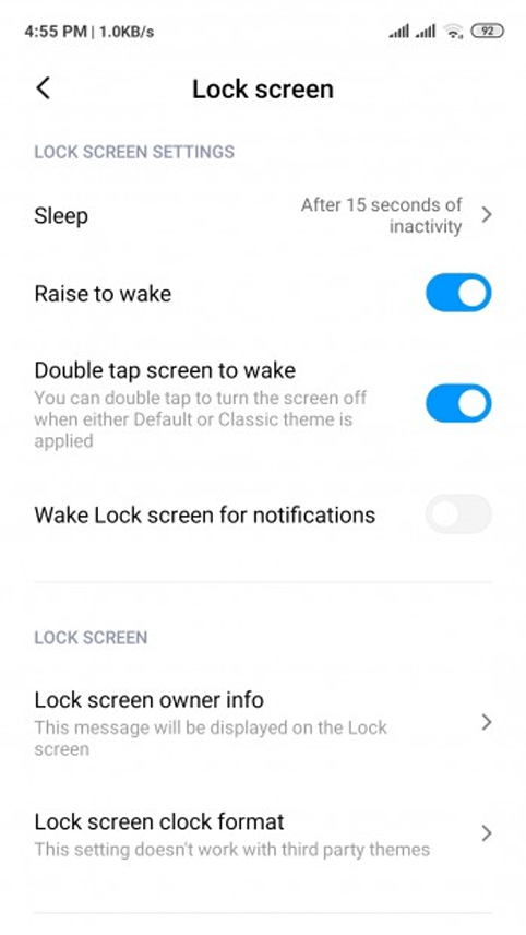 Note 9 Pro - Lift to wake