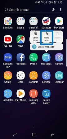 ویژگی های مخفی سامسونگ اس ۲۱ اولترا / ویژگی ایجاد دکمه منو در Home screen در گلکسی اس 21 اولترا