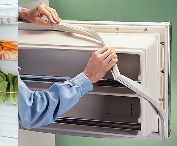 خرابی درب لاستیک یخچال - 10 علت یکسره کار کردن یخچال چیست؟