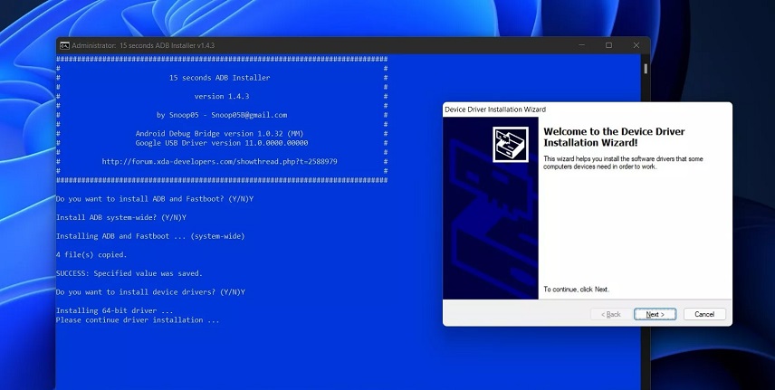 نصب برنامه های اندروید در Windows 11