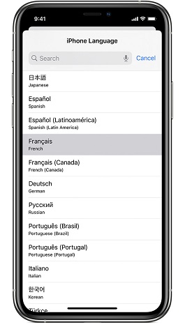 تغییر زبان سیستم ایفون / روش تغییر زبان سافاری آیفون