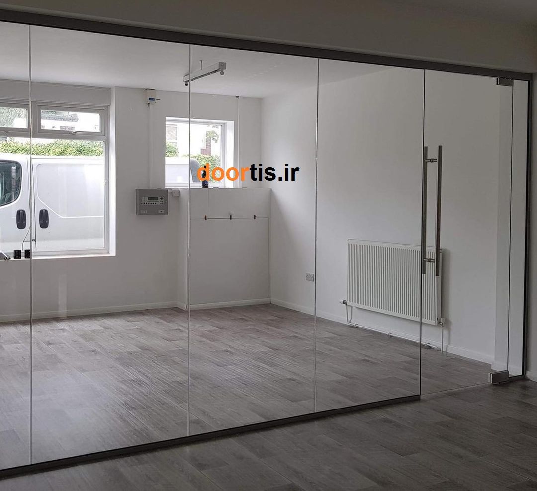 پارتیشن شیشه ای فریم لس