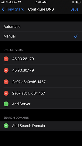 تغییر dns سیم کارت در گوشی