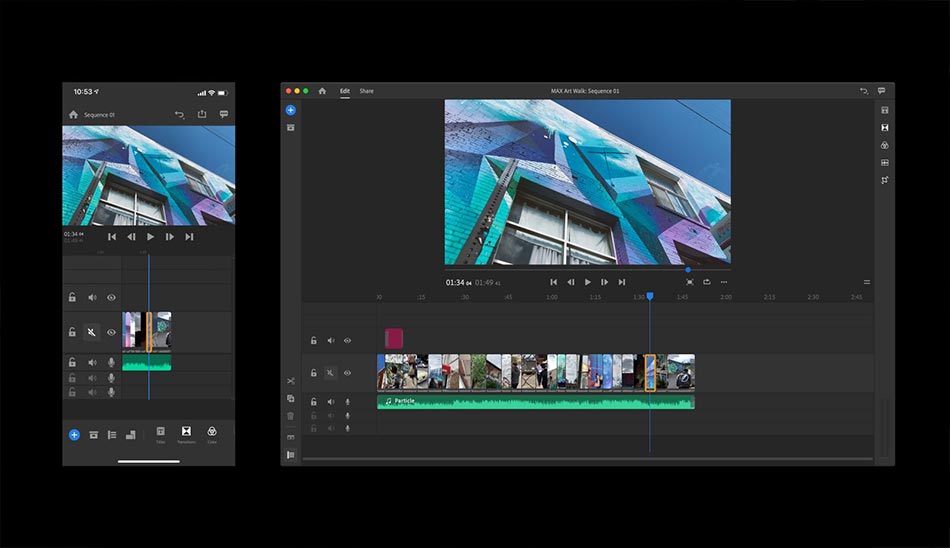 11- نرم افزار Adobe Rush ویرایش ساده ویدیو ها