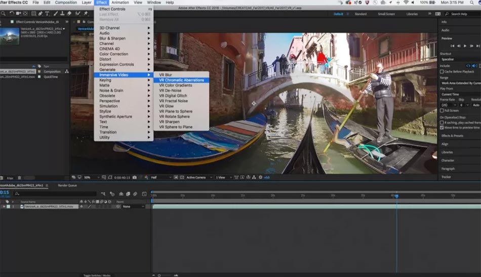 3- نرم افزار Adobe After Effects بهترین گزینه برای جلوه های بصری ، موشن گرافیک و ترکیب بندی ویدیو ها