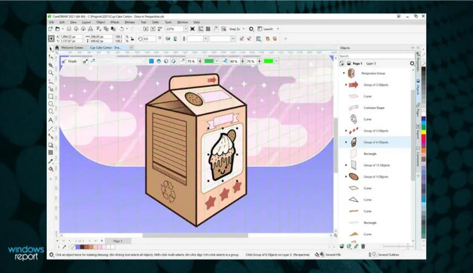 8. برنامه CorelDRAW برنامه چسباندن عکس کنار هم در کامپیوتر