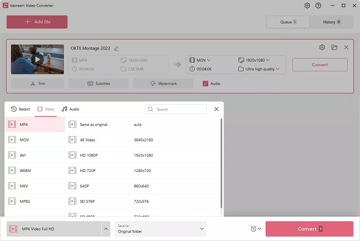 برنامه تغییر فرمت فیلم برای کامپیوتر