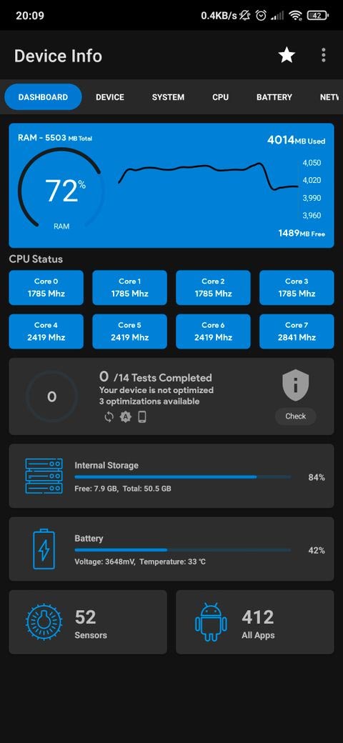 5- اپلیکیشن Device Info | اطلاعات سخت افزار گوشی