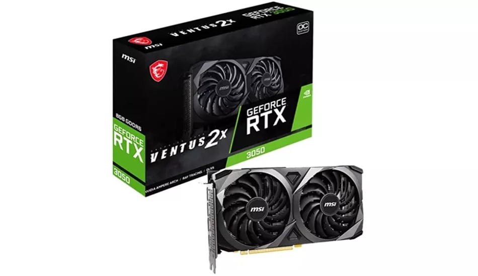 6- کارت گرافیک Nvidia GeForce RTX 3050 | بهترین gpu های nvidia برای گیمینگ بهترین کارت های گرافیک nvidia