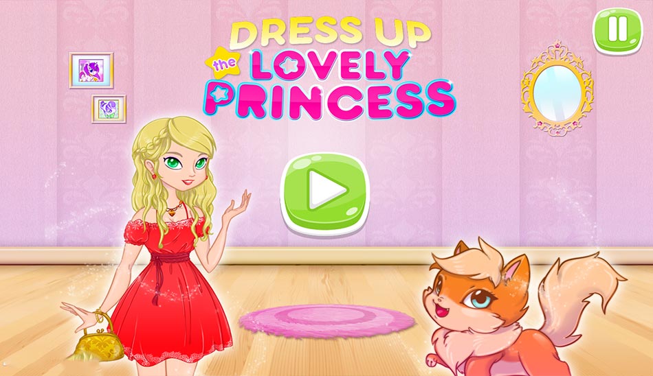 Dress Up The Lovely Princess بازی انلاین دخترانه فکری