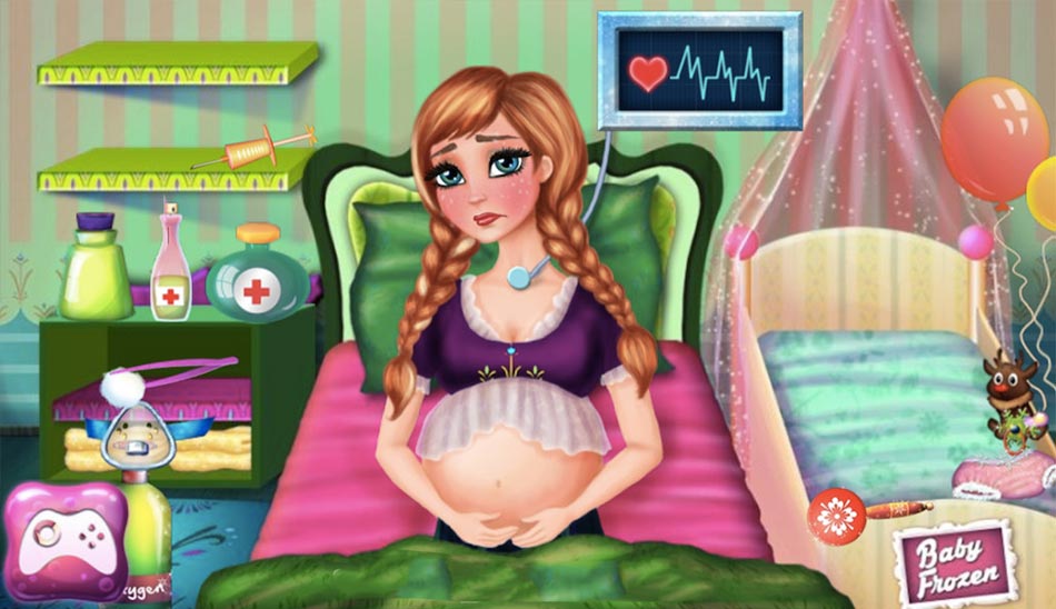 Anna Baby Birth بازی انلاین دخترانه برای موبایل