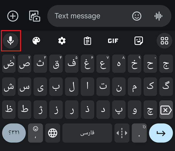تایپ صوتی فارسی