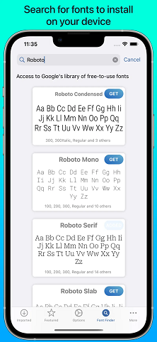 برنامه فونت فارسی گوشی اپل