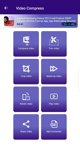 برنامه کاهش حجم ویدیو موبایل / بهترین نرم افزار کاهش حجم فیلم اندروید