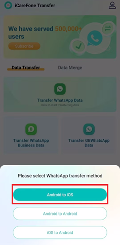 انتقال واتساپ اندروید به ایفون