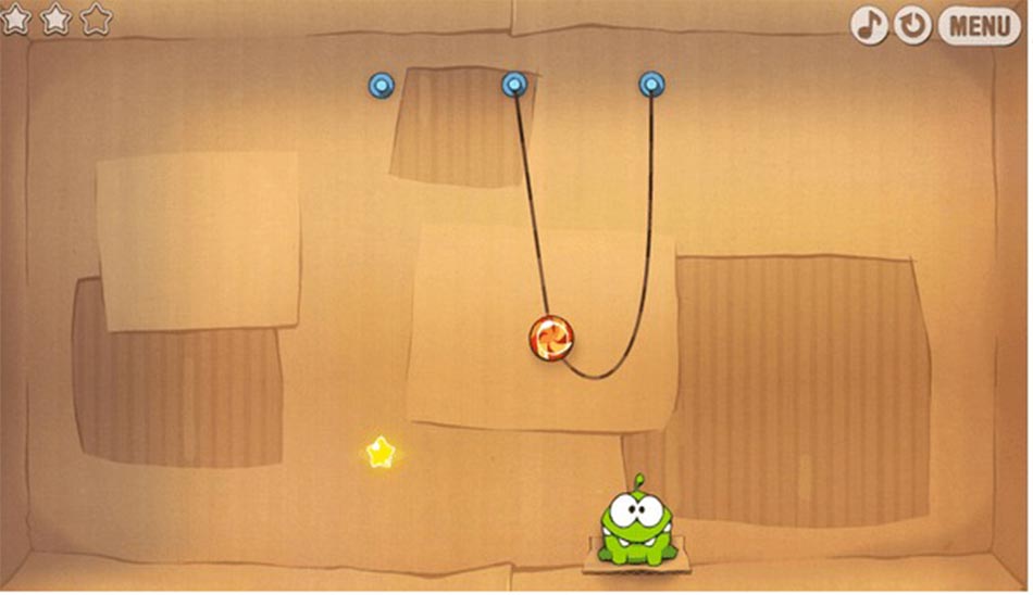 7. بازی Cut the rope بازی آنلاین بدون نیاز به نصب