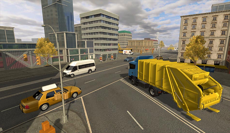 17. بازی Trash truck simulator بازی ماشین سنگین باربری