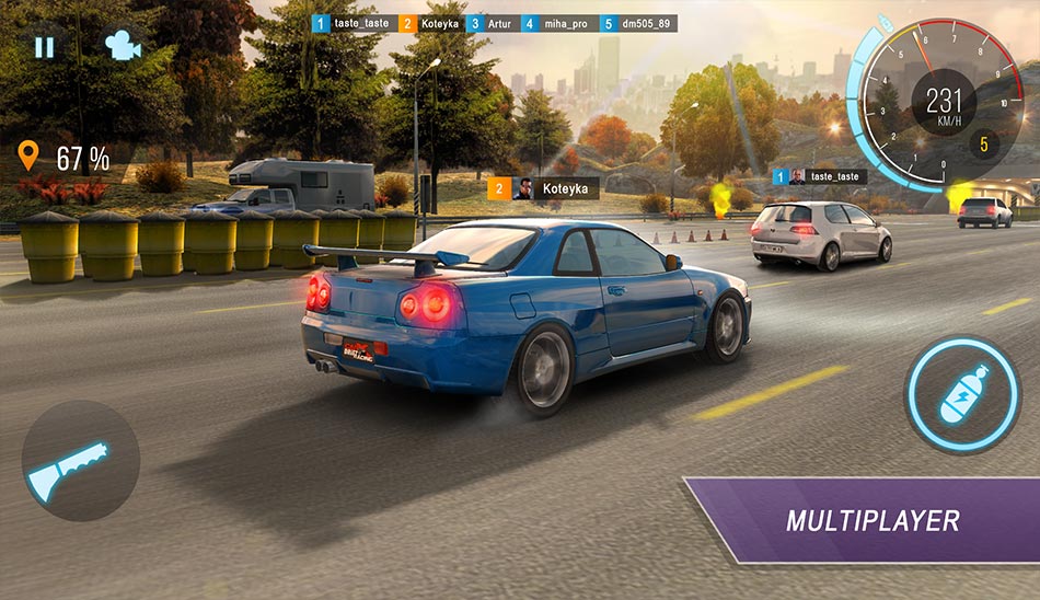 3. بازی CarX Highway Racing بهترین بازیهای ریسینگ موبایل