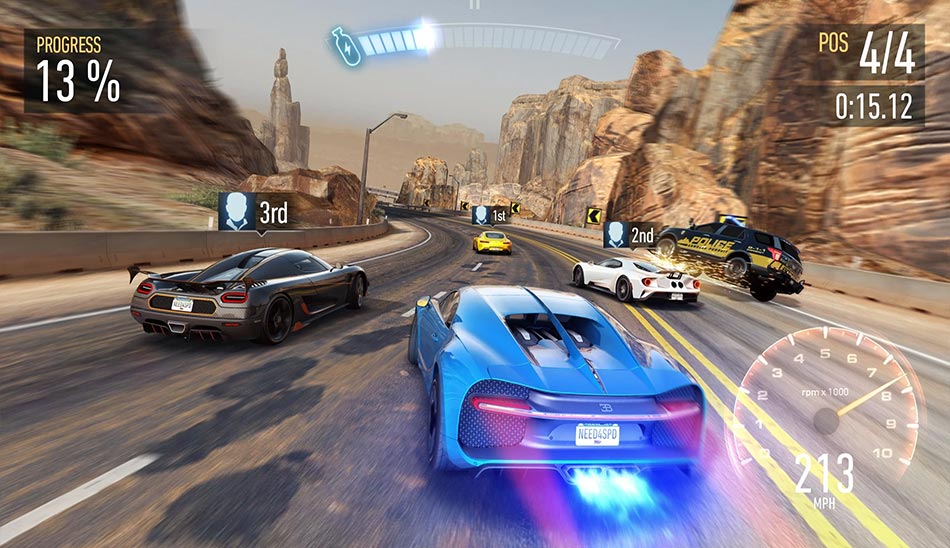 گرافیکی ترین بازی ماشین اندروید 2022 Need For Speed No Limits