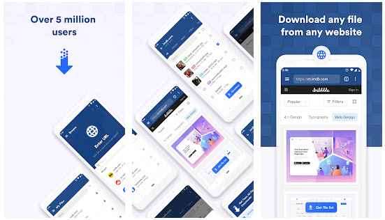 6. برنامه GetThemAll: Any File Downloader بهترین برنامه دانلود فیلم و سریال با گوشی