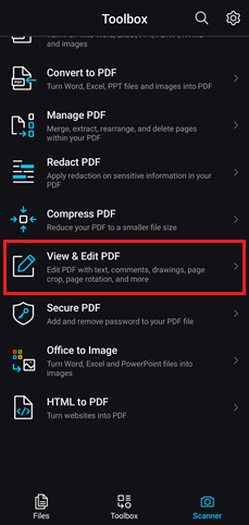 ویرایش فایل pdf