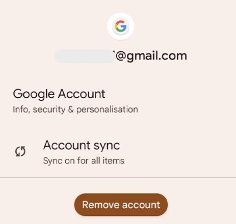 خروج از حساب جیمیل / خارج شدن از جیمیل
