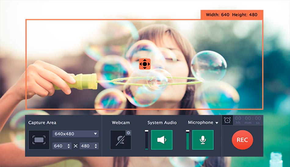1. برنامه های اسکرین شات در ویندوز Movavi Screen Recorder