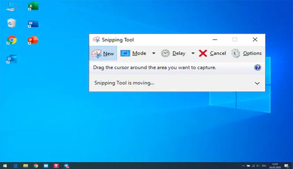 3. برنامه اسکرین شات گرفتن برای ویندوز 10 Windows Snipping Tool