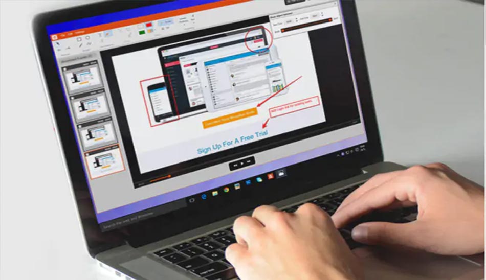 8. نرم افزارهای اسکرین شات در pc برنامه TinyTake