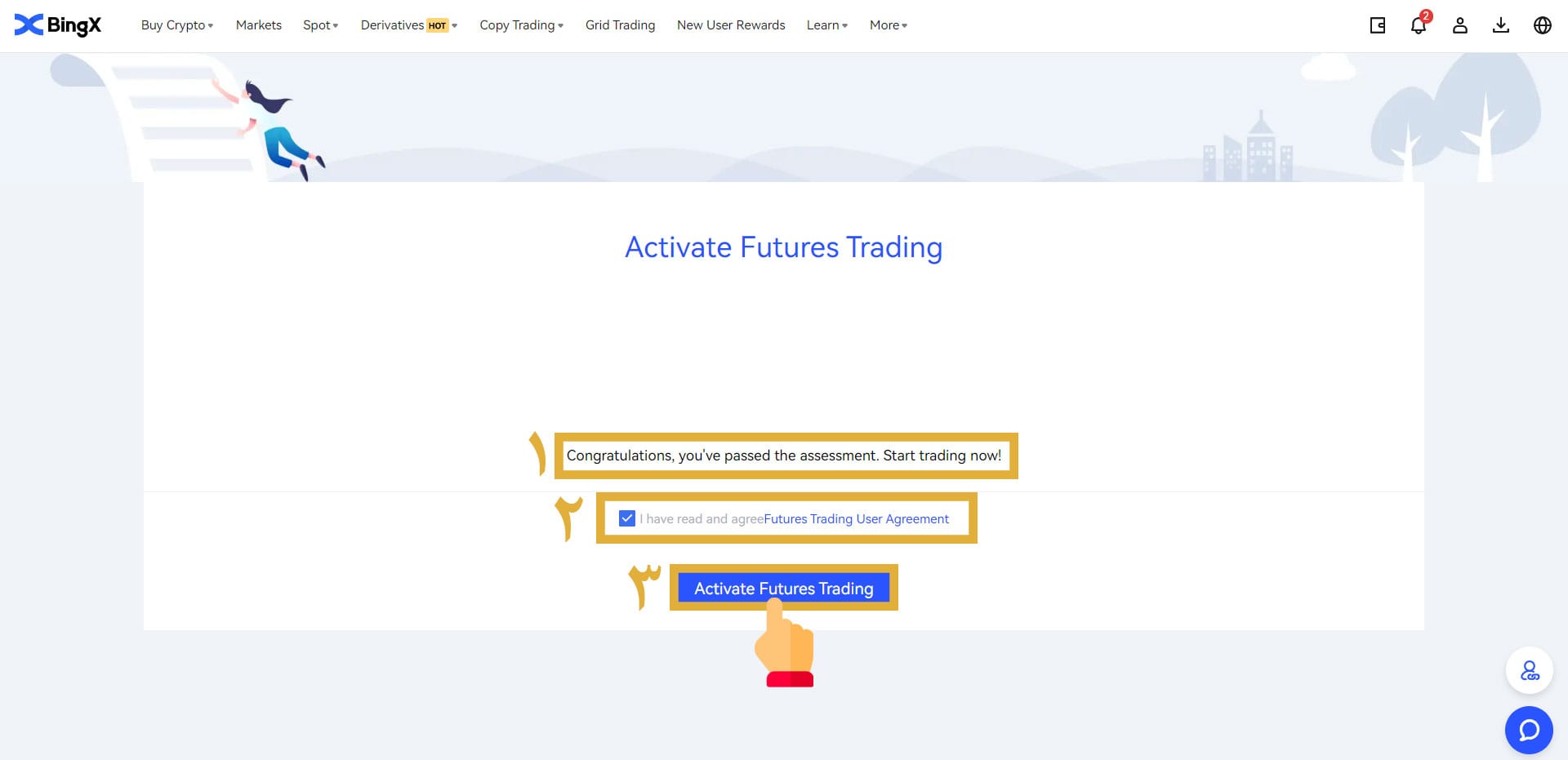 آموزش فیوچرز صرافی بینگ ایکس bingx