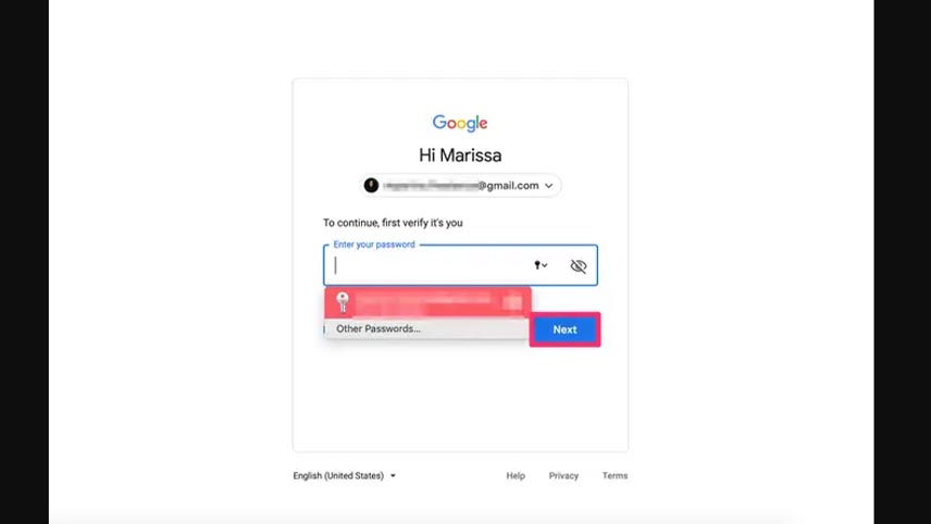 تغییر ایمیل ریکاوری جیمیل