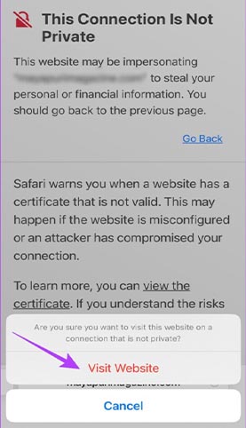 نحوه رفع خطای اتصال شما خصوصی نیست