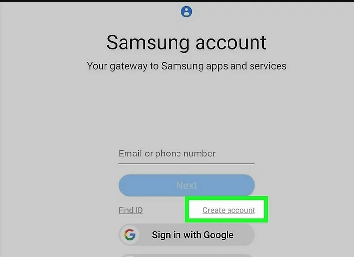 روش ساختن حساب سامسونگ