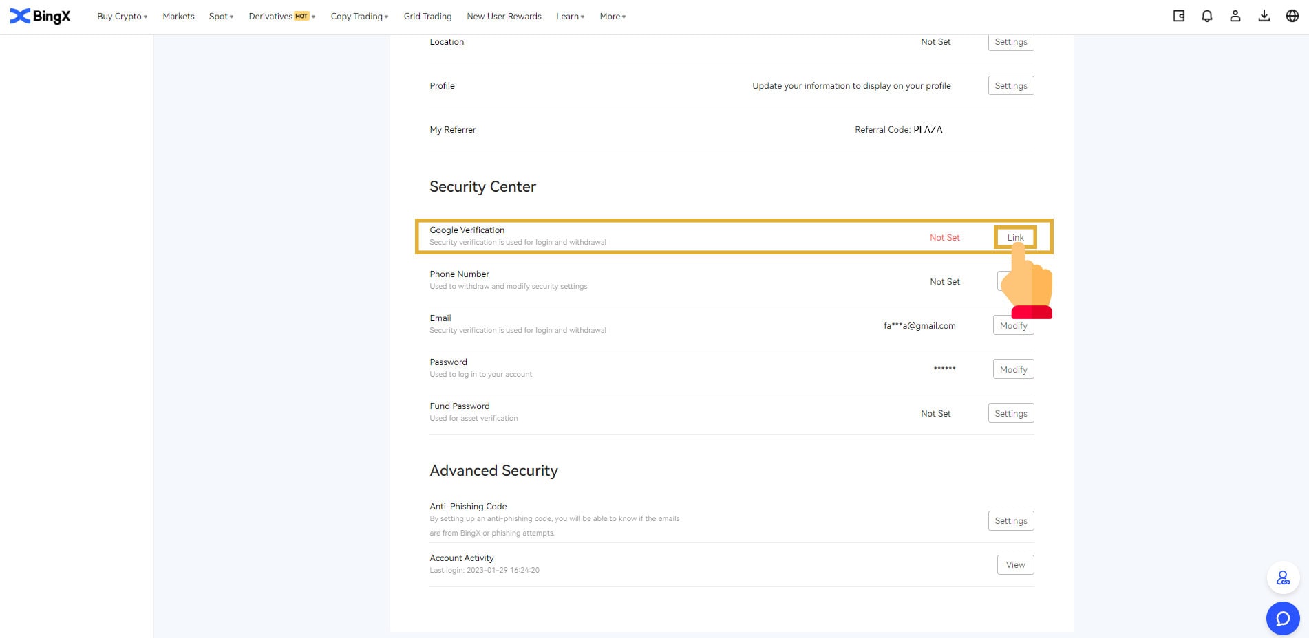 آموزش ثبتنام در صرافی بینگ ایکس BingX