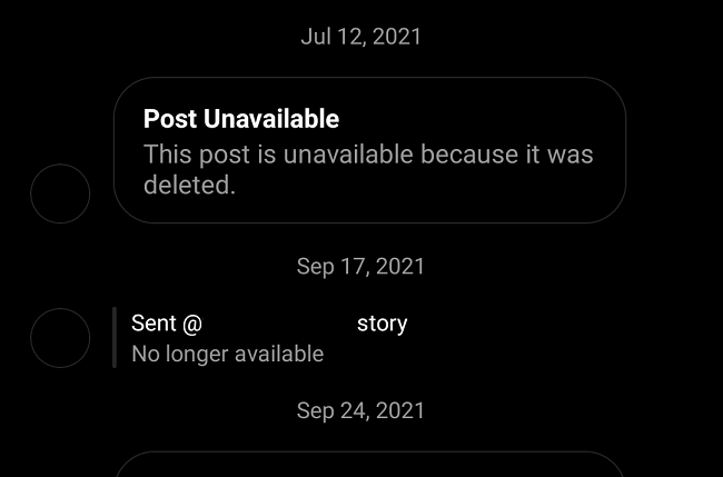 ارور Post unavailable در دایرکت اینستاگرام
