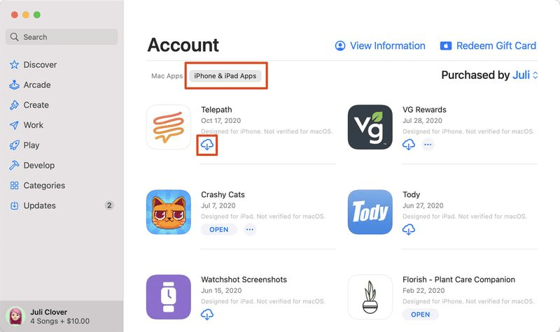 نصب برنامه های آیفون روی مک