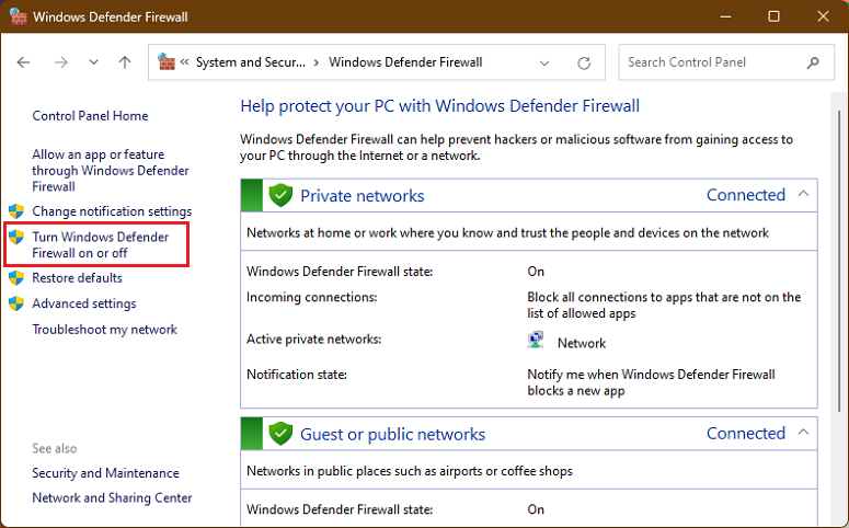 تنظیمات Firewall در ویندوز