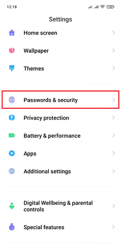 برداشتن پین کد سیم کارت