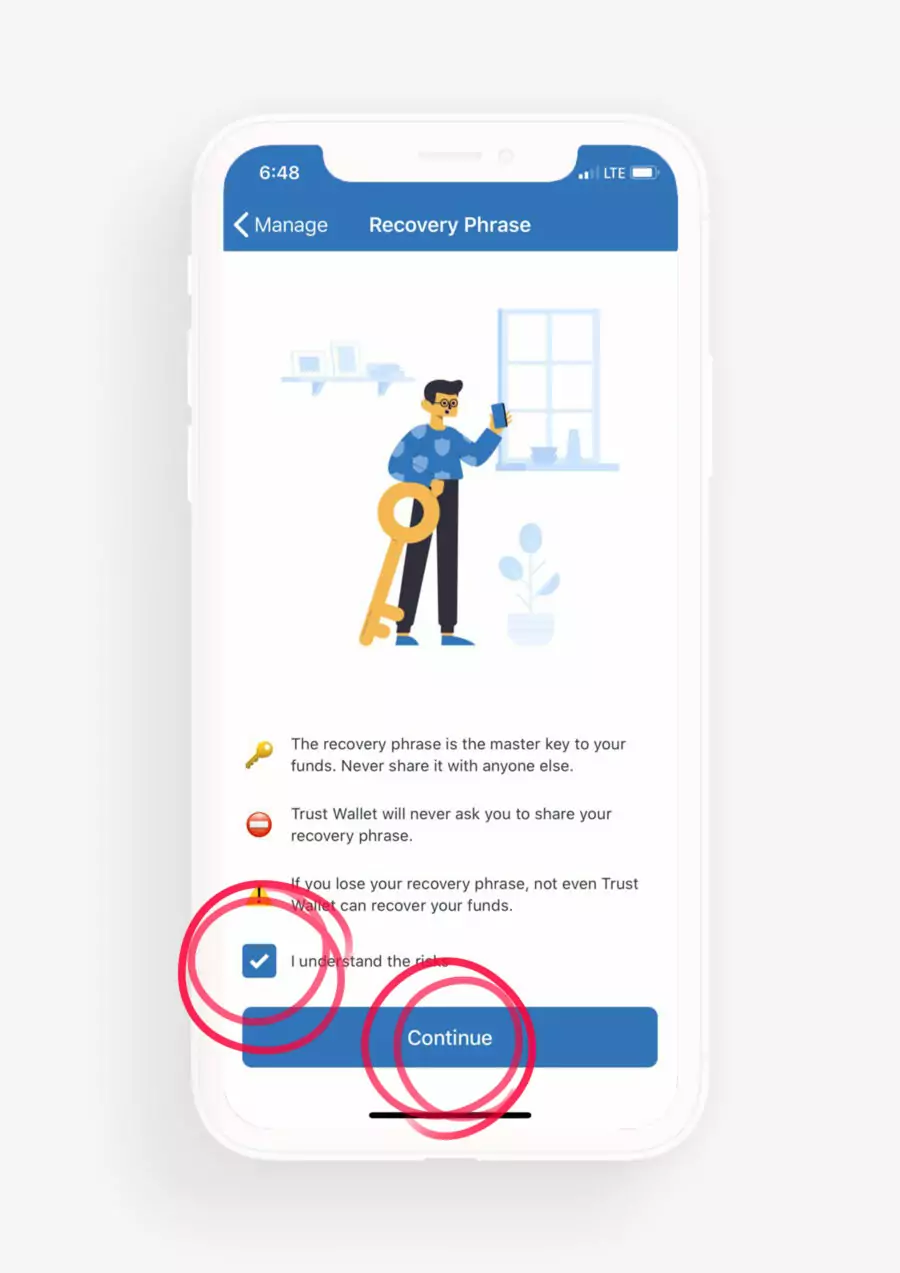 آموزش کامل بازیابی ارز در تراست ولت + تضمینی