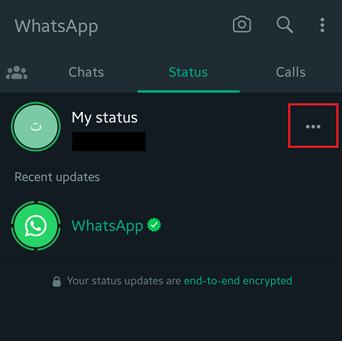 نحوه گذاشتن وضعیت در واتساپ
