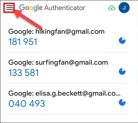 بازیابی گوگل Authenticator