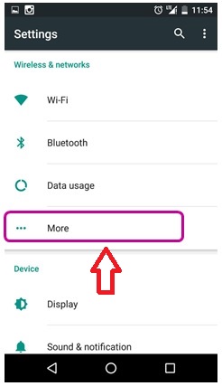 تنظیمات اینترنت رایتل