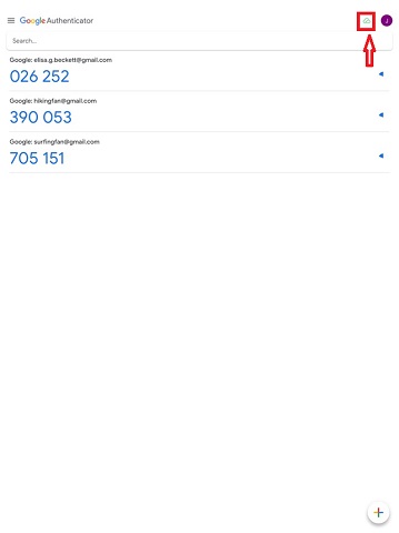 بازیابی گوگل Authenticator