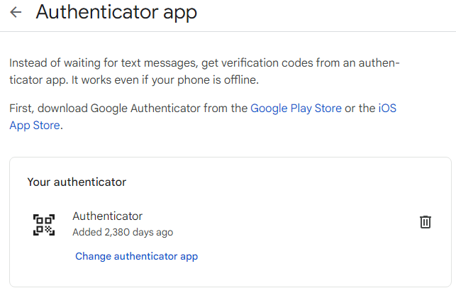 بازیابی گوگل authenticator