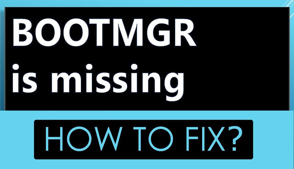 حل ارور bootmgr is missing